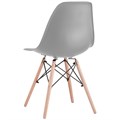 Стулья BRABIX "Eames CF-010", КОМПЛЕКТ 4 шт., пластик, опоры дерево/металл 532630