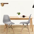 Стулья BRABIX "Eames CF-010", КОМПЛЕКТ 4 шт., пластик, опоры дерево/металл 532630