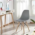 Стулья BRABIX "Eames CF-010", КОМПЛЕКТ 4 шт., пластик, опоры дерево/металл 532630