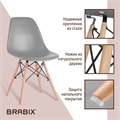 Стулья BRABIX "Eames CF-010", КОМПЛЕКТ 4 шт., пластик, опоры дерево/металл 532630