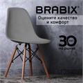 Стулья BRABIX "Eames CF-010", КОМПЛЕКТ 4 шт., пластик, опоры дерево/металл 532630
