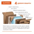 Комплект складной мебели (стол и 4 стула), туристический, садовый, СТАНДАРТ, DASWERK (ДАСВЕРК), 680045 680045