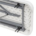 Скамья складная NOSTRESS (НОСТРЕСС) "Country FB-005" (1800х280х435 мм), пластик HDPE, белая, 680058 680058