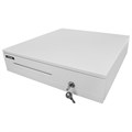 Ящик денежный электромеханический CD-405-W, 405x420x92 мм, БЕЛЫЙ, VITRANA (ВИТРАНА), 291410 291410