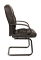 Кресло посетителей Chairman 416 V Экокожа черная матовая CH 416 V эко черн