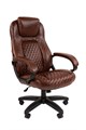 Кресло руководителя Chairman 432 Экокожа коричневый - фото 7330
