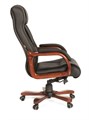 Кресло руководителя Chairman 653 Нат. кожа черная CH 653 кож.черн.