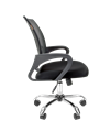 Кресло офисное Chairman 696 хром Сетка TW-01 черный CH 696 Ch черн