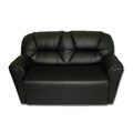 Диван Бизон (2х мест) черный 3202