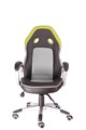Кресло Everprof Drive TM экокожа черно/серо/зеленый EC-322 PU Green
