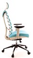 Кресло Everprof Ergo Grey ткань бирюзовый EP-Ergo Fabric Тurqoise